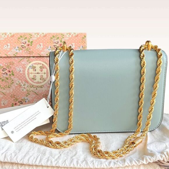 🚫SOLD🚫NWT Tory Burch Eleanor Small Convertible Leather Shoulder Bag - Picture 6 of 17